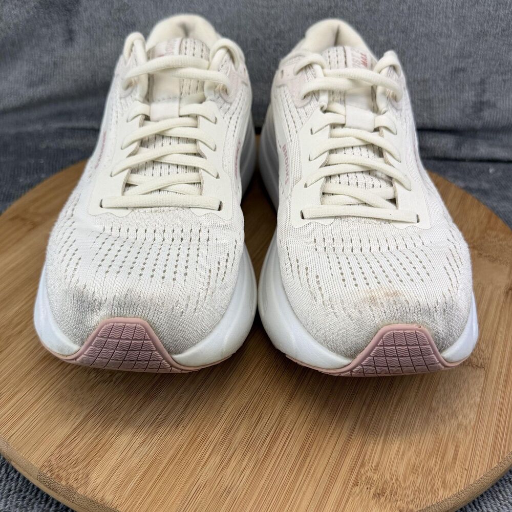 Brooks Ghost Max 2 Shoes Womens Size 8 White Mesh Running Sneakers 1204201B190 - Picture 3 of 12